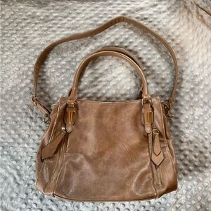 Elegant Brown Leather Handbag